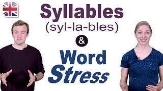 Syllables and Word Stress  English Pronunciation Lesson [upl. by Sidman652]