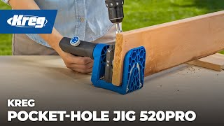 Kreg PocketHole Jig 520PRO [upl. by Helbonnah332]