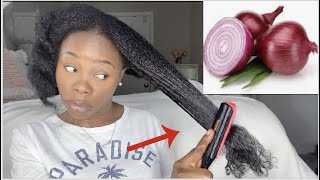 3 ways to use onions for massive Hair growth How to make onion juice and oil for long thick hair [upl. by Wulf345]