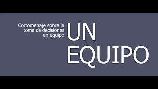 Cortometraje quotUn equipoquot [upl. by Eeloj]