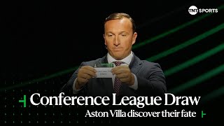 UEFA Conference League 202324 Group Stage Draw Aston Villa to face AZ Alkmaar [upl. by Eetnahs]