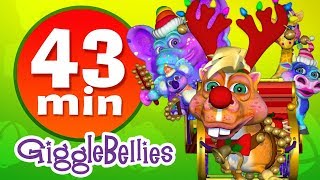 Jingle Bells  Christmas Songs  Plus Lots More Childrens Songs  43 Mins from GiggleBellies [upl. by Nagy]