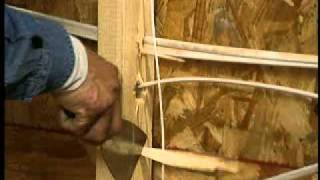 Installing Faced Batt Insulation [upl. by Salohcim]