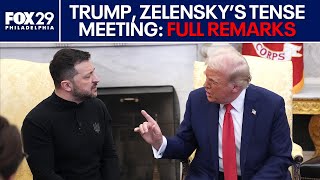 Trump Zelensky hold tense Oval Office meeting FULL REMARKS [upl. by Wiltz]