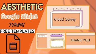 EASY CUTE amp AESTHETIC GOOGLE SLIDES TUTORIAL  FREE TEMPLATE [upl. by Justin]