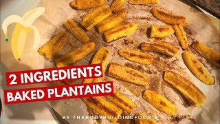 Simple Healthy Baked Plantain Recipe  OilFree [upl. by Ragen]