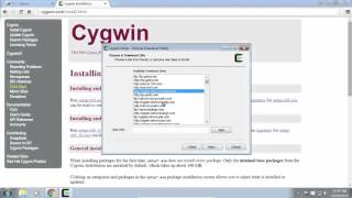 Setup Cygwin For C Programming [upl. by Esdnyl]