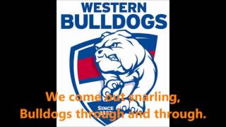 Western Bulldogs theme song Lyrics AFL SingALong [upl. by Nitsirc]