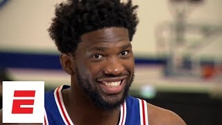 Joel Embiid interview Learning to shoot 3s from YouTube reaction to fired GM Bryan Colangelo [upl. by Grote]