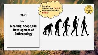 PaperI Topic11 Meaning Scope and Development of Anthropology [upl. by Artinek74]