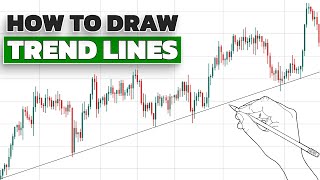 How To Draw Trend Lines Correctly On Candlestick Charts [upl. by Andeee]