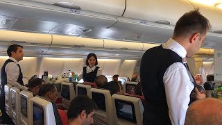 Turkish Airlines Airbus A330300 Economy Class Flight Istanbul to Amsterdam [upl. by Shandee]