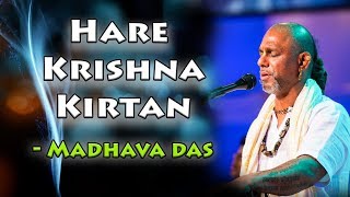 Hare Krishna Heart Touching Kirtan by Madhava Das at ISKCON Chowpatty [upl. by Eyk36]