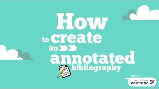 How to Create an Annotated Bibliography MLA [upl. by Nett]