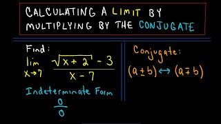 ❖ Calculating a Limit by Multiplying by a Conjugate ❖ [upl. by Leaper]