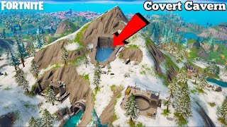 NEW COVERT CAVERN LOCATION GAMEPLAY  FORTNITE LOOTING GUIDE [upl. by Annaet]