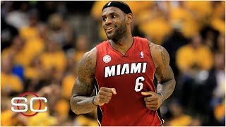 LeBron James top 10 moments with the Miami Heat  SportsCenter [upl. by Loy]