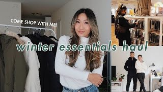 WINTER ESSENTIALS OUTFITS HAUL  UNIQLO LIFEWEAR shop with me HEATTECH AIRism Masks coats [upl. by Chabot716]