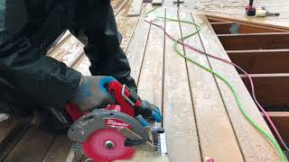 How To Cut Composite Decking [upl. by Eniarda]