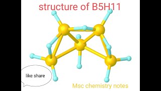 structure of boranes B5H11 mdu msc chemistry paper [upl. by Elraet]