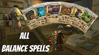 Wizard101 All Balance Spells Level 1160 2023 [upl. by Enyr]