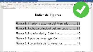 CÓMO HACER UN ÍNDICE DE FIGURAS AUTOMÁTICO EN WORD [upl. by Brufsky]