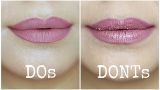 Liquid Lipstick Mistakes to Avoid  Dos and Donts [upl. by Fryd]