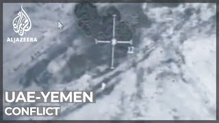 UAE attacks Houthi missile bases in Yemen [upl. by Hakaber]