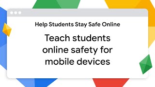 Teach students online safety for mobile devices [upl. by Soilisav757]