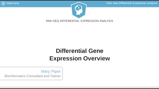 R Tutorial  Differential Gene Expression Overview [upl. by Ninazan966]