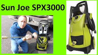 SunJoe SPX3000 Pressure Washer Overview Assembly and Quick Demo [upl. by Ahtnams]