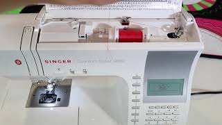 Singer Quantum Stylist 9960 5 Threading amp Winding a Bobbin [upl. by Levey848]