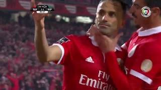 Highlights  Resumo Benfica 11 Sporting Liga 1718 16 [upl. by Htyderem]