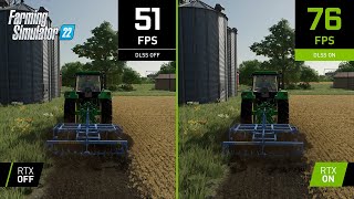 Farming Simulator 22  4K NVIDIA DLSS Comparison [upl. by Akenor]