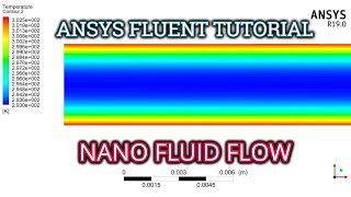 ANSYS Fluent Tutorial  Nanofluid Flow and Heat Transfer Modeling  Single Phase Model [upl. by Orin]