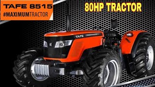 Tafe 8515  80 HP tafe tractor  kisan today [upl. by Gans]