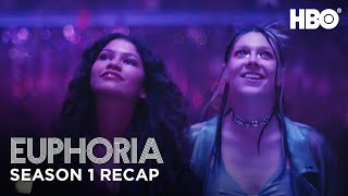 euphoria  season one recap  hbo [upl. by Ahsekam]