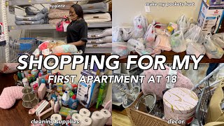 EXTREME SHOPPING SPREE FOR MY FIRST APARTMENT AT 18  SERIES EP 3 [upl. by Bascio]