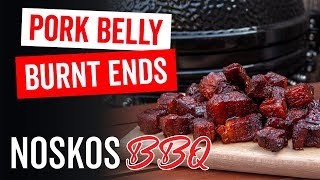 Pork Belly Burnt Ends van de BBQ Langzaam in rook gegaarde buikspekblokjes [upl. by Reid]