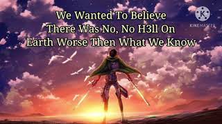 Shinzou Wo Sasageyo English Dub  Lyrics [upl. by Irneh905]