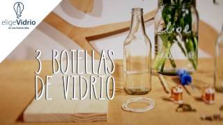 T1 E2 quotManualidadesquot Floreros con botellas de vidrio [upl. by Aurelea]