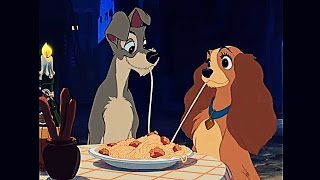 Lady and the Tramp 1955 Scene Bella Notte [upl. by Dahij21]