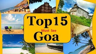 Goa Tourism  Famous 10 Places to Visit in Goa Tour [upl. by Esilec367]