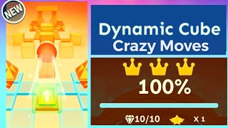 Rolling Sky  Dynamic Cube CRAZY MOVES [upl. by Haseefan107]