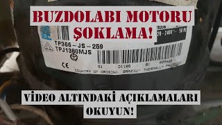 Buzdolabı Motoru Şoklama Kompresör Nasıl Şoklanır Ptc Röle Arızası [upl. by Notac]