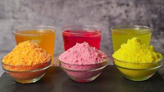 Homemade Drinking Powder  3 Flavor Instant Tang Recipe  Yummy [upl. by Anaeda]