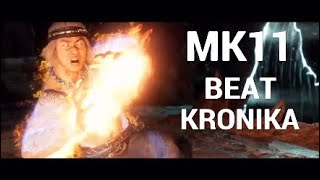 HOW TO DEFEAT KRONIKA Easiest Way Medium Difficulty  Mortal Kombat 11  Final Boss  Ending [upl. by Aicirtap]