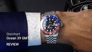 One of the BEST affordable GMTs Steinhart Ocean 39 GMT2 Ceramic Review [upl. by Mayrim]