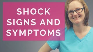 SIGNS AND SYMPTOMS OF SHOCK 2018 [upl. by Inoek778]