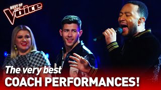 SUPERSTAR COACHES perform in The Voice  Find the Easter Eggs [upl. by Litta996]